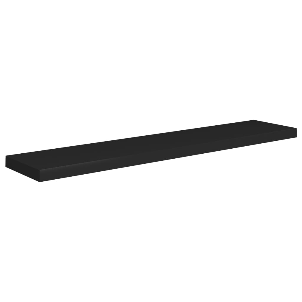 Vegghylle Svart Flytende 120x23,5x3,8 cm MDF