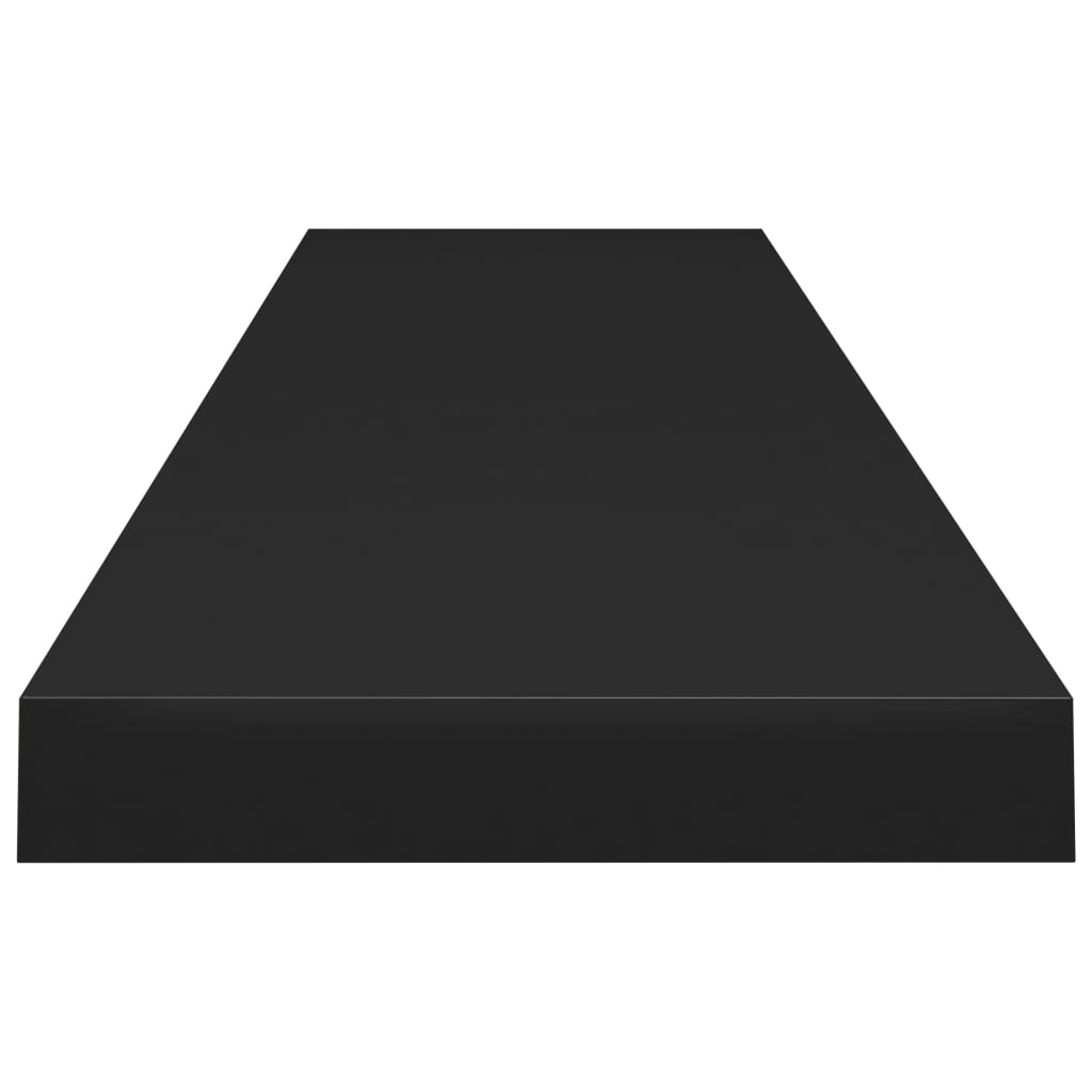 Vegghylle Svart Flytende 120x23,5x3,8 cm MDF