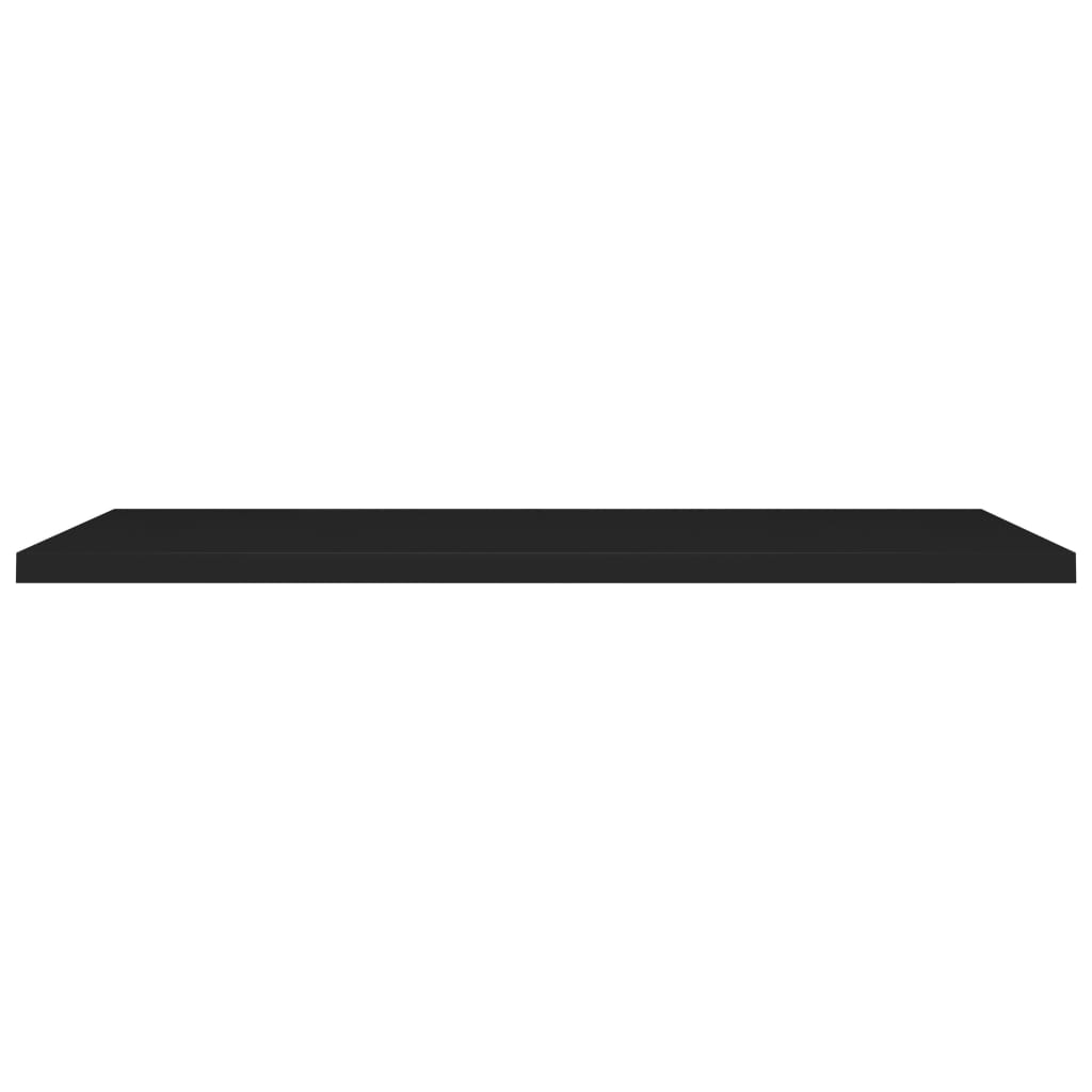 Vegghylle Svart Flytende 2 stk 120x23,5x3,8 cm