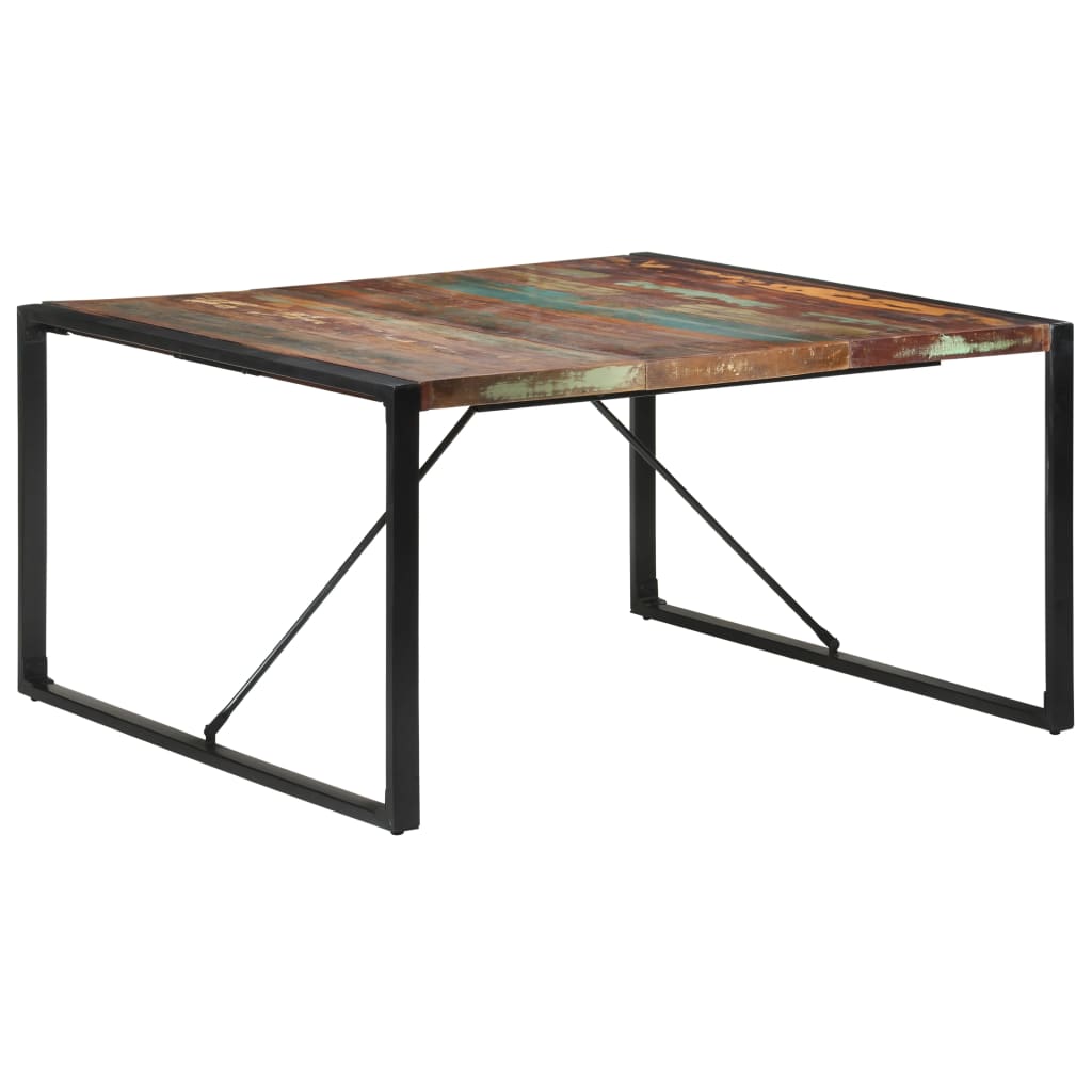 Spisebord 140x140x75 cm gjenvunnet heltre