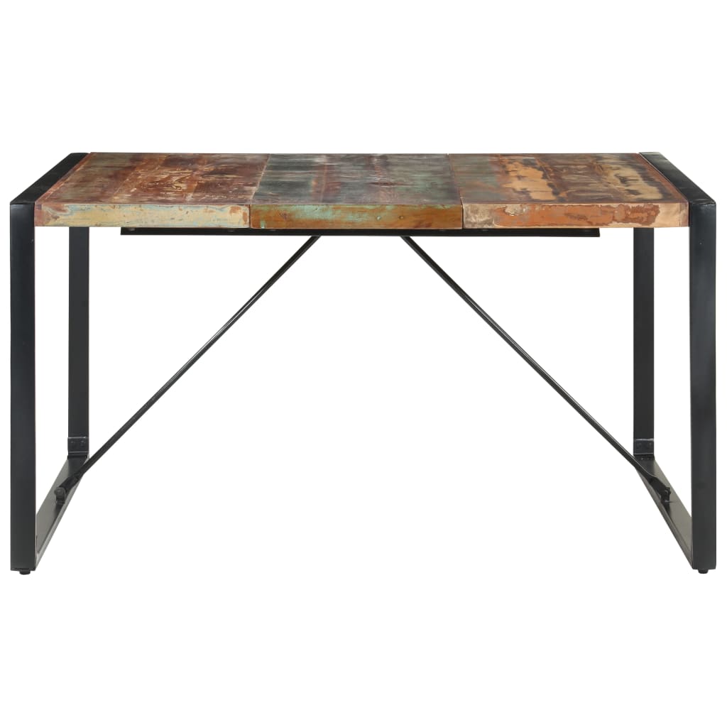 Spisebord 140x140x75 cm gjenvunnet heltre
