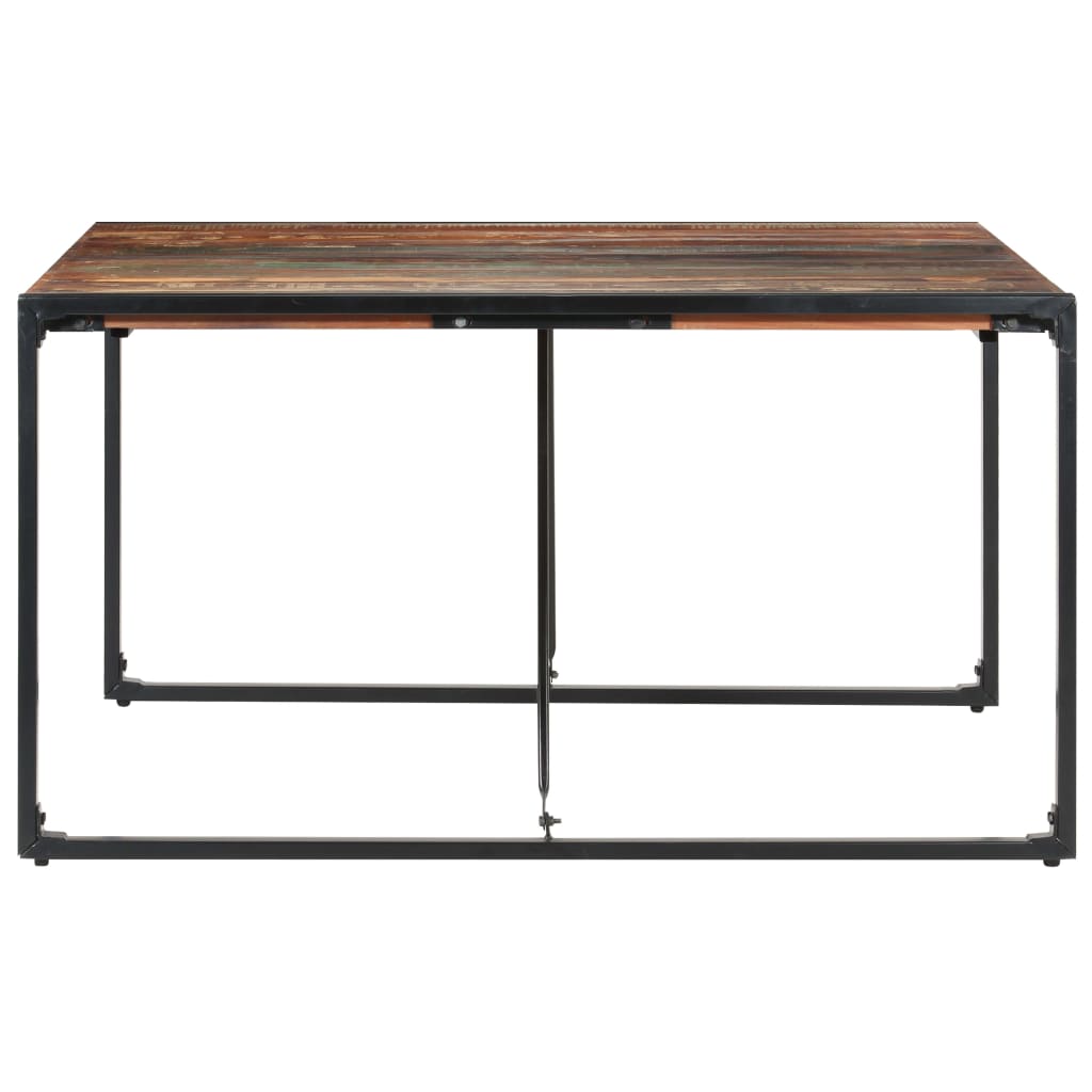 Spisebord 140x140x75 cm gjenvunnet heltre
