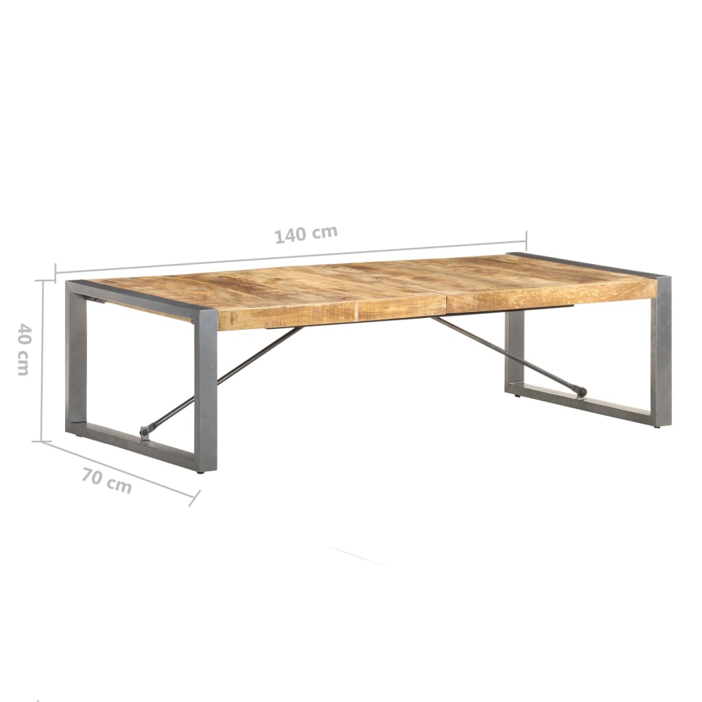 Salongbord Sofabord Tre Heltre Mango 140x70x40 cm