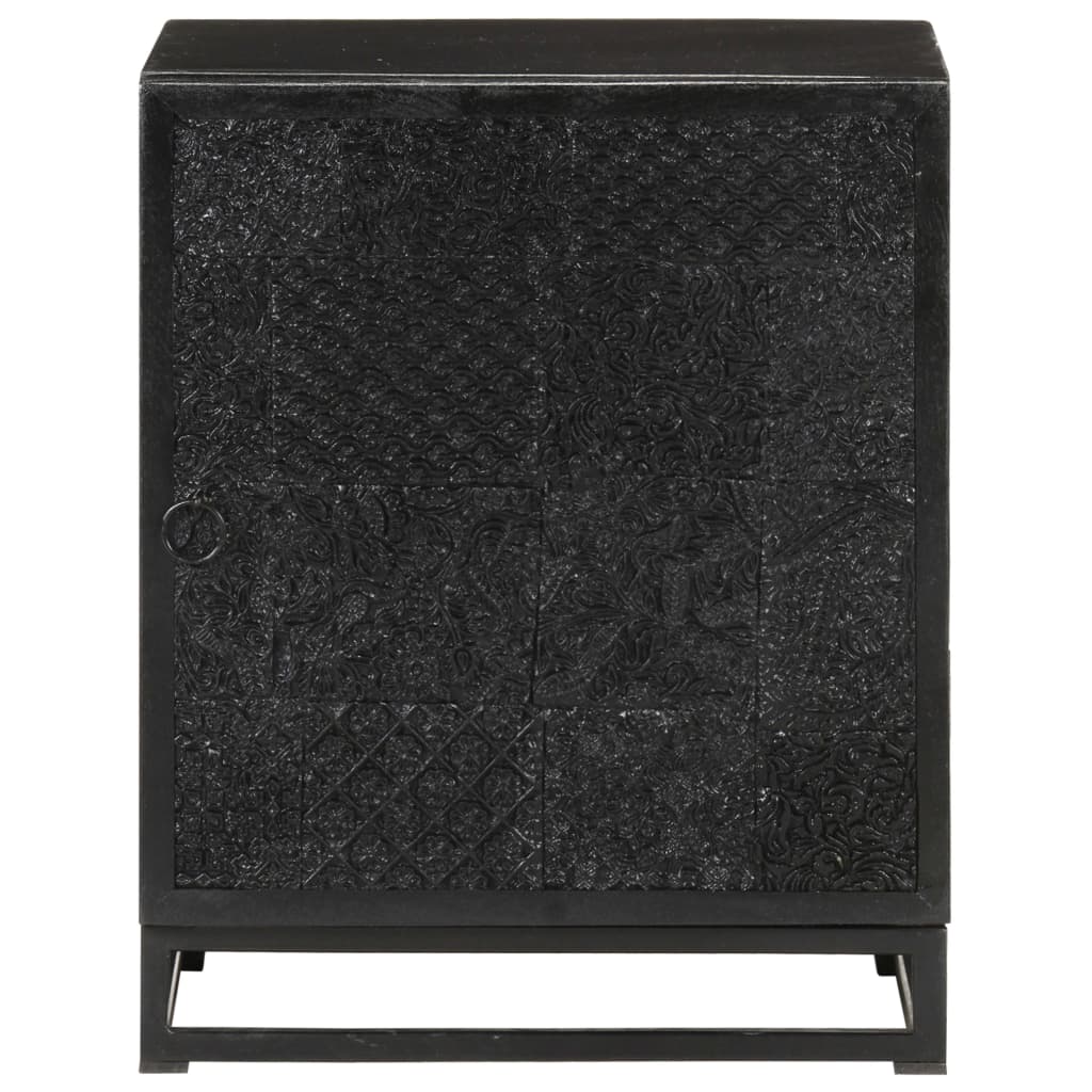 Nattbord Sengbord Svart 40x30x50 cm heltre mangotre