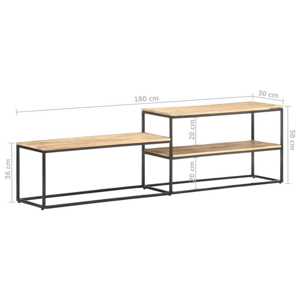 TV-Møbel Tre TV-benk heltre mango 180x30x50 cm