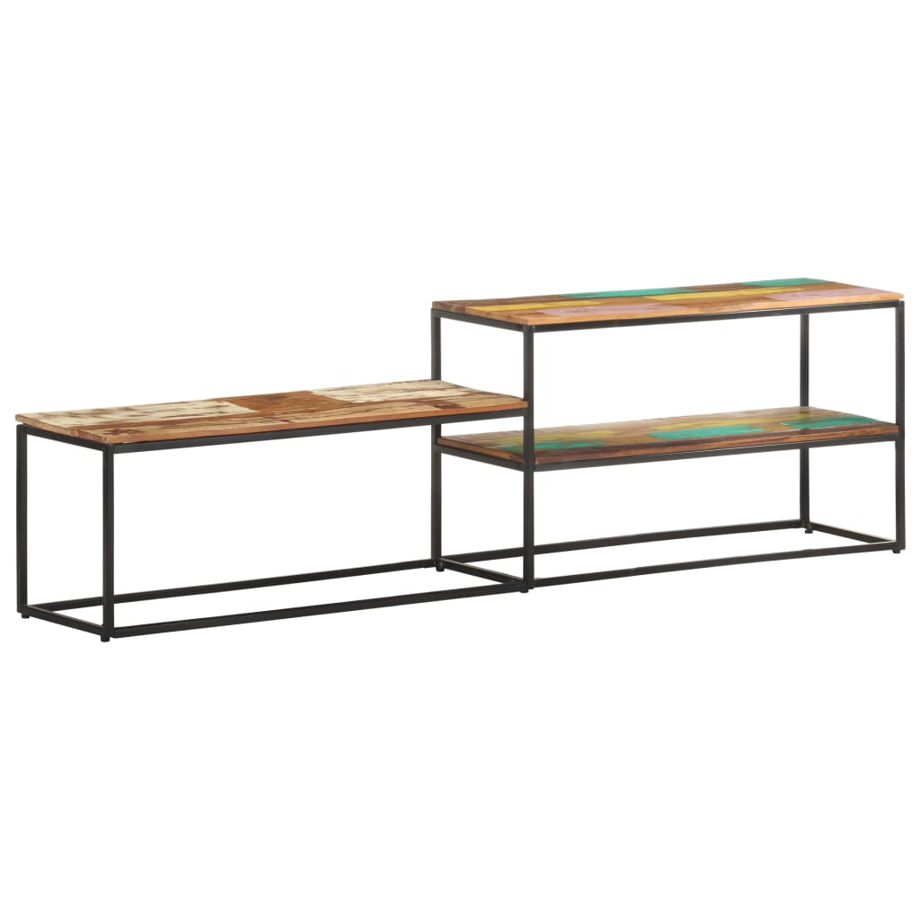 TV-Møbel Tre TV-benk gjenvunnet heltre 180x30x50 cm