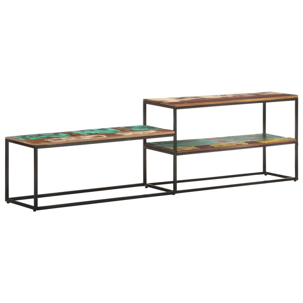 TV-Møbel Tre TV-benk gjenvunnet heltre 180x30x50 cm