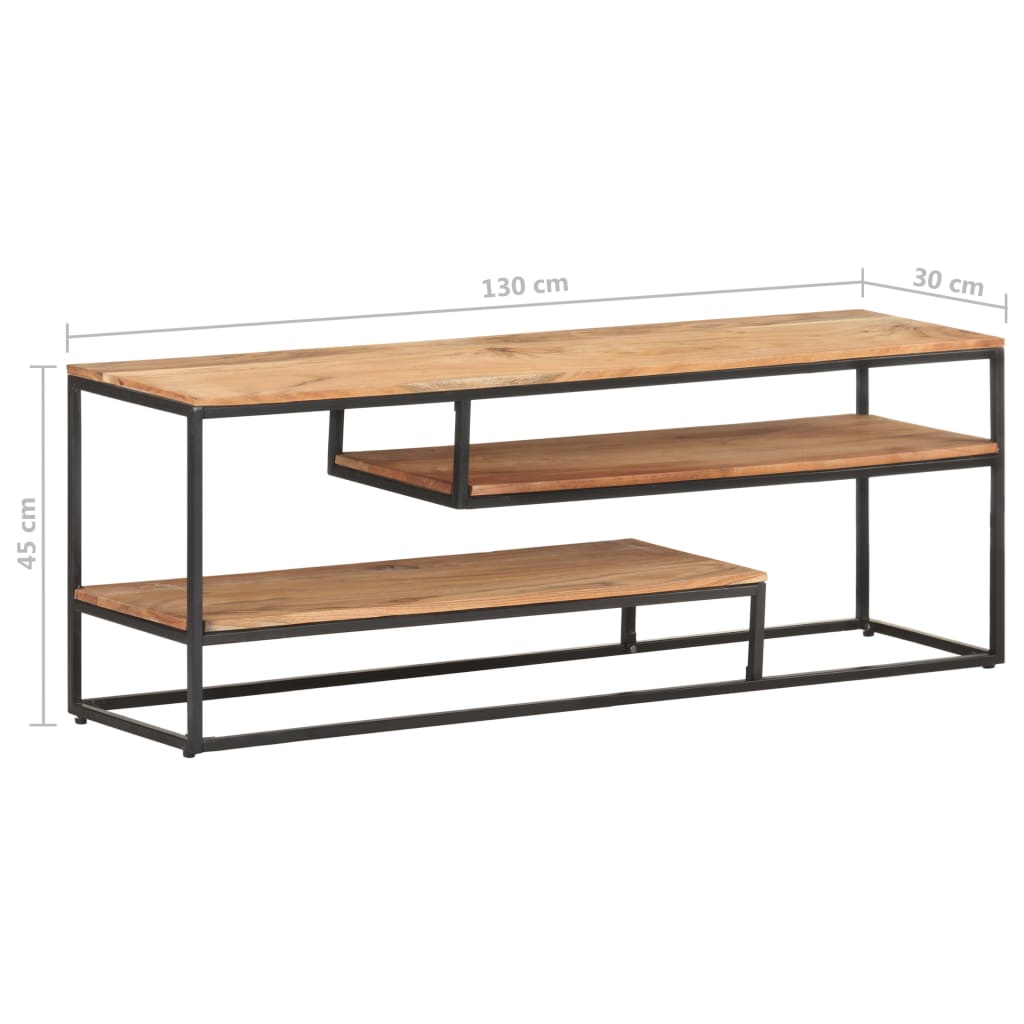 TV-Møbel Tre TV-benk heltre akasie 130x30x45 cm