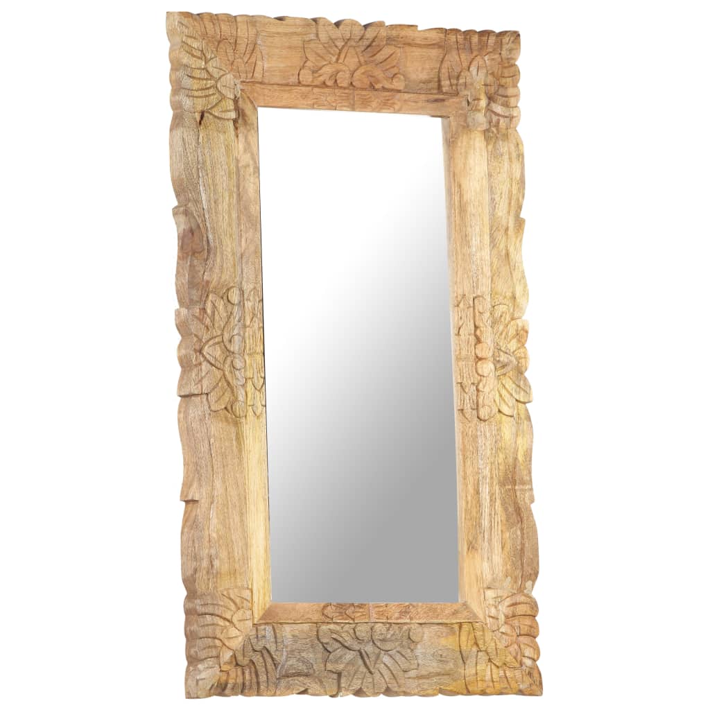 Veggspeil 80x50 cm heltre mango