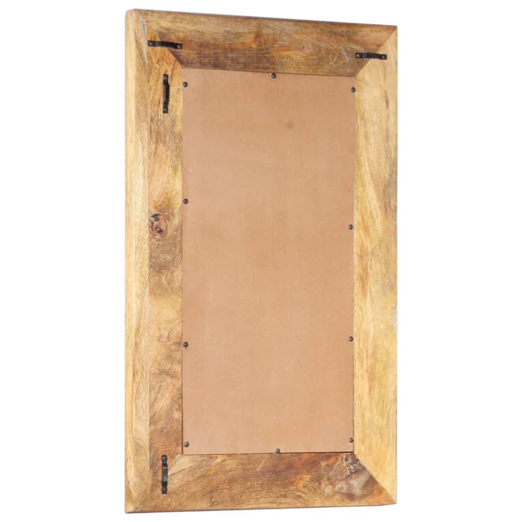 Veggspeil Håndskåret speil 80x50x2,6 cm heltre mango