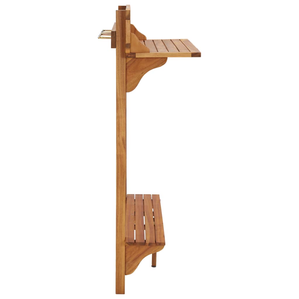 Barbord for balkong 90x37x122,5 cm heltre akasie