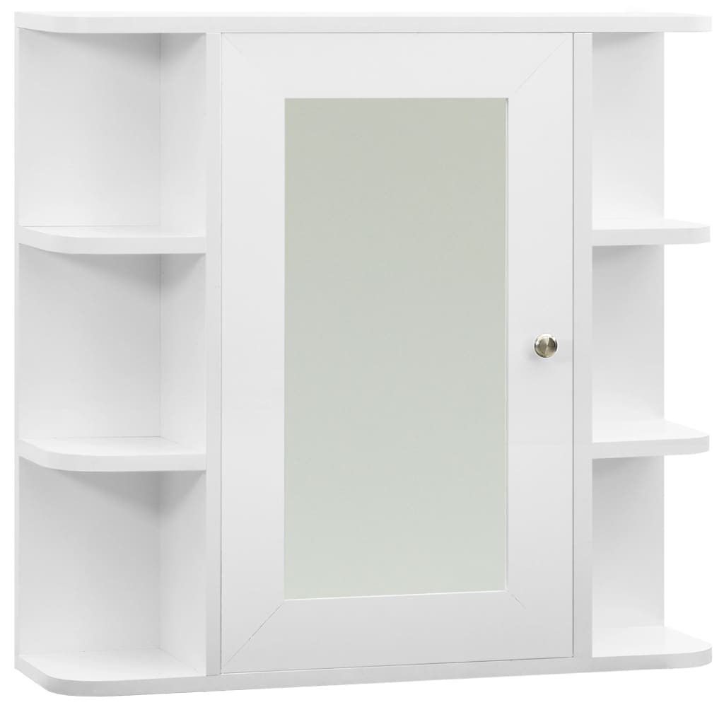 Baderomsspeil Speilskap til baderom Hvit 66x17x63 cm