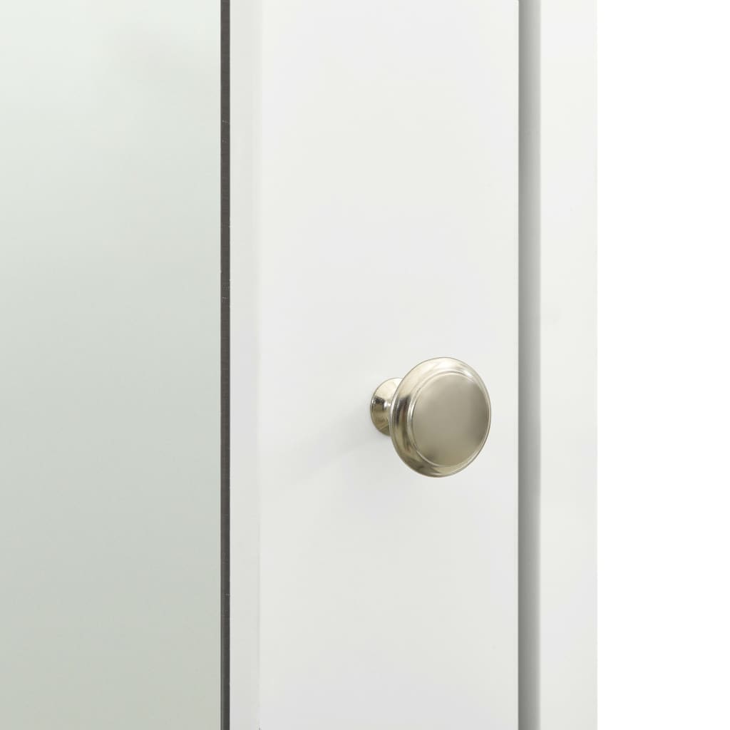 Baderomsspeil Speilskap til baderom Hvit 66x17x63 cm