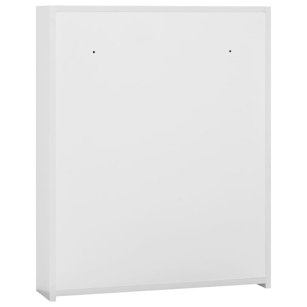 Baderomsspeil Speilskap til baderom Hvit 60x15x75 cm