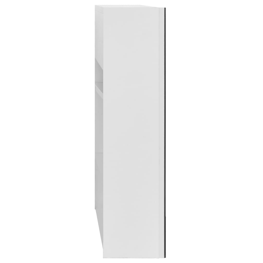 Baderomsspeil Speilskap til baderom Hvit 80x15x60 cm