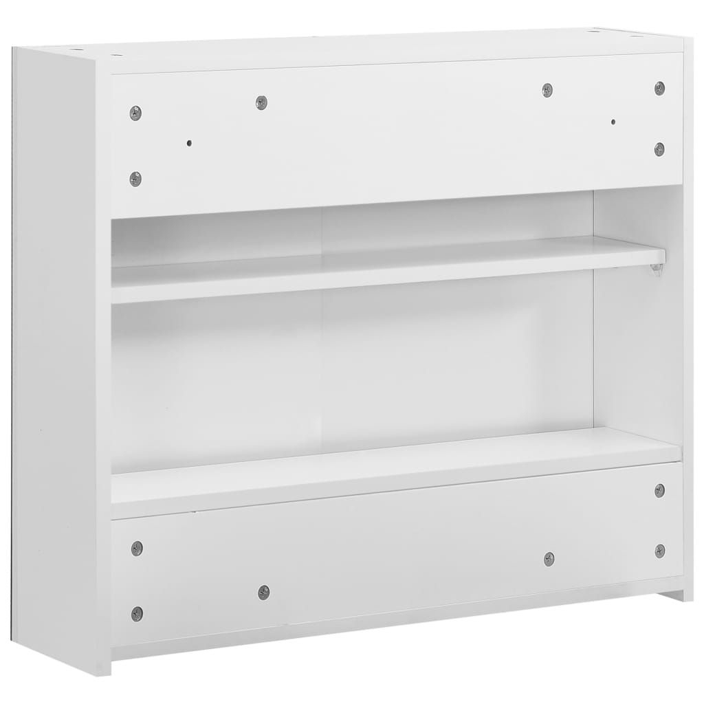 Baderomsspeil Speilskap til baderom Hvit 80x15x60 cm