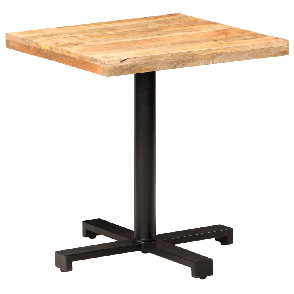 Bistrobord firkantet 70x70x75 cm grovt mangotre