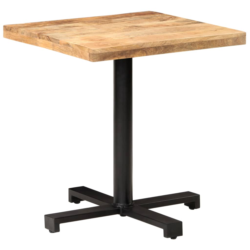 Bistrobord firkantet 70x70x75 cm grovt mangotre