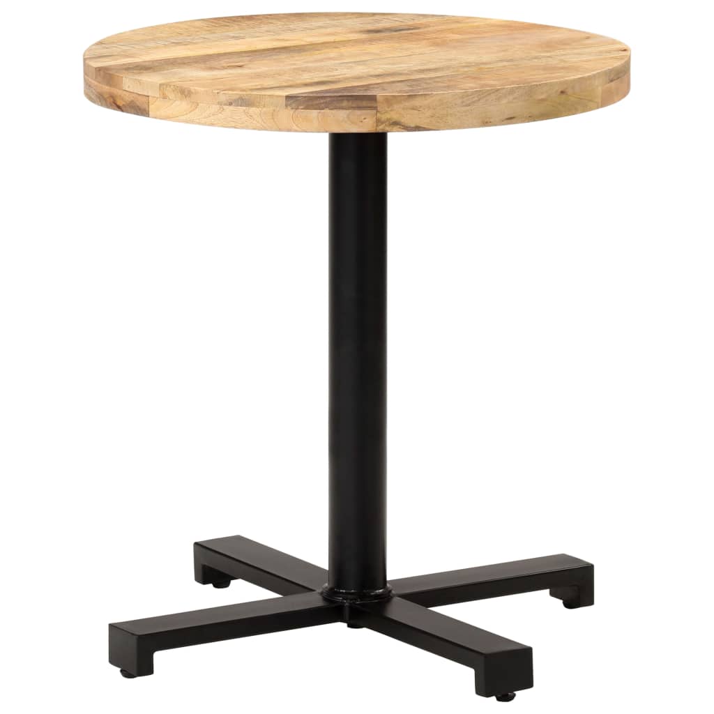 Hagebord Tre Cafébord Bistrobord rundt Ø70x75 cm grovt mangotre