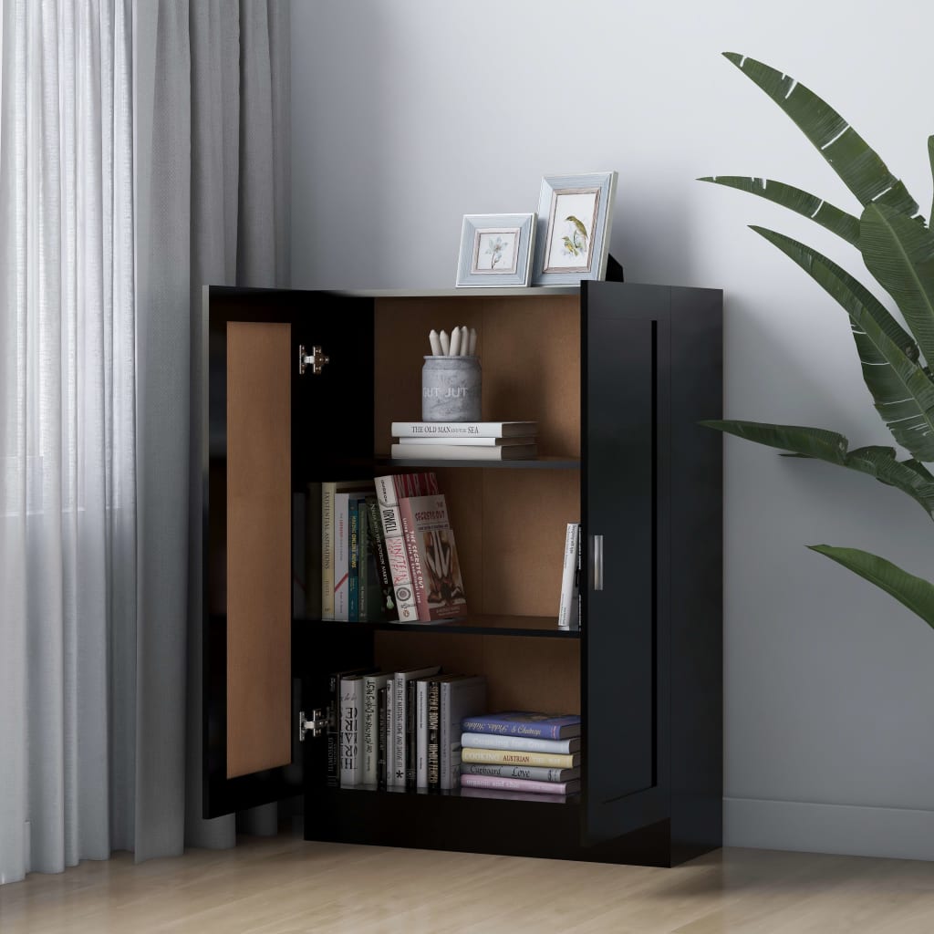 Bokhylle Svart 82,5x30,5x115 cm