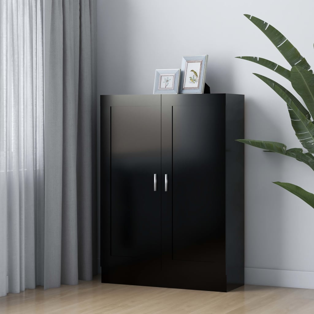 Bokhylle Svart 82,5x30,5x115 cm