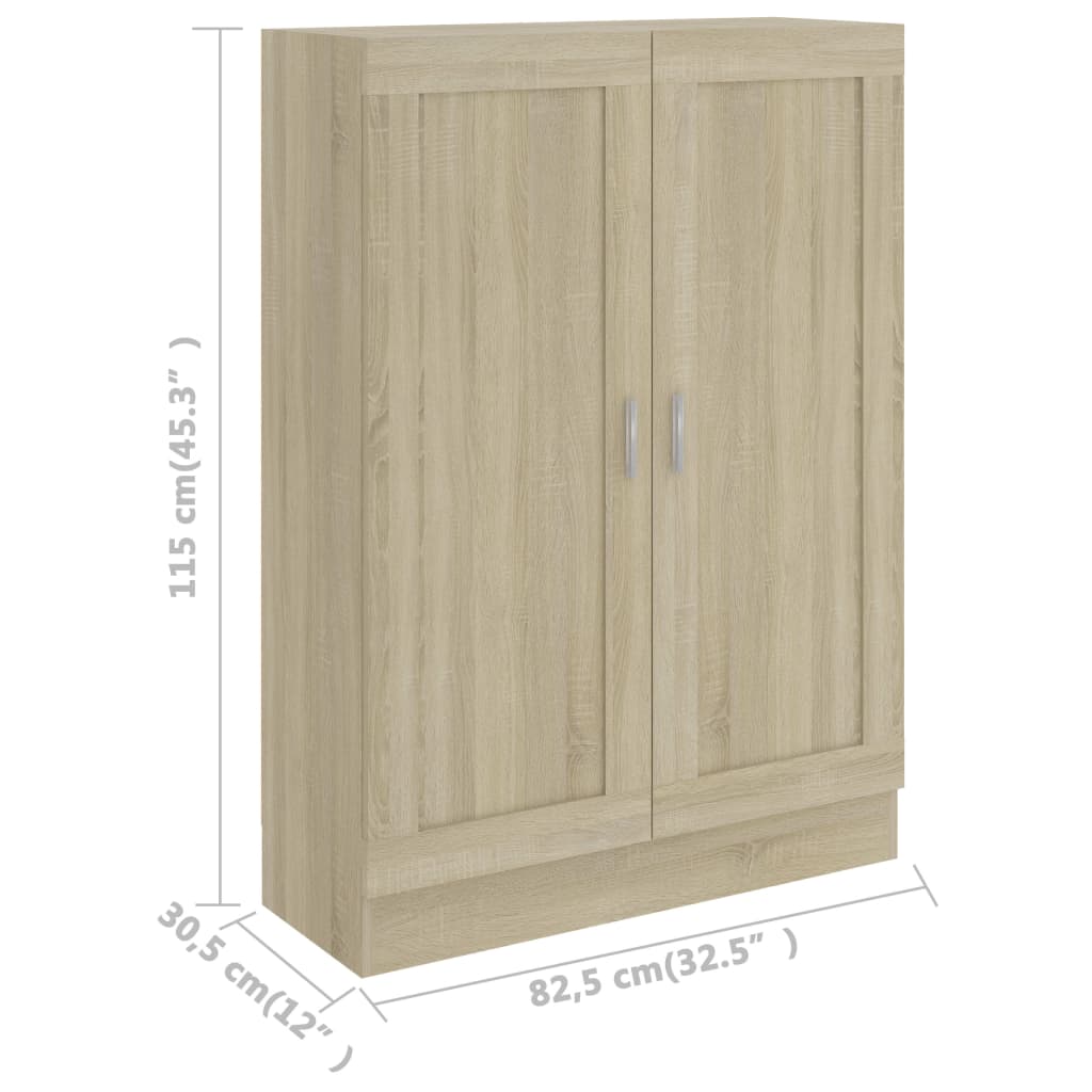 Bokhylle Sonoma Eik 82,5x30,5x115 cm