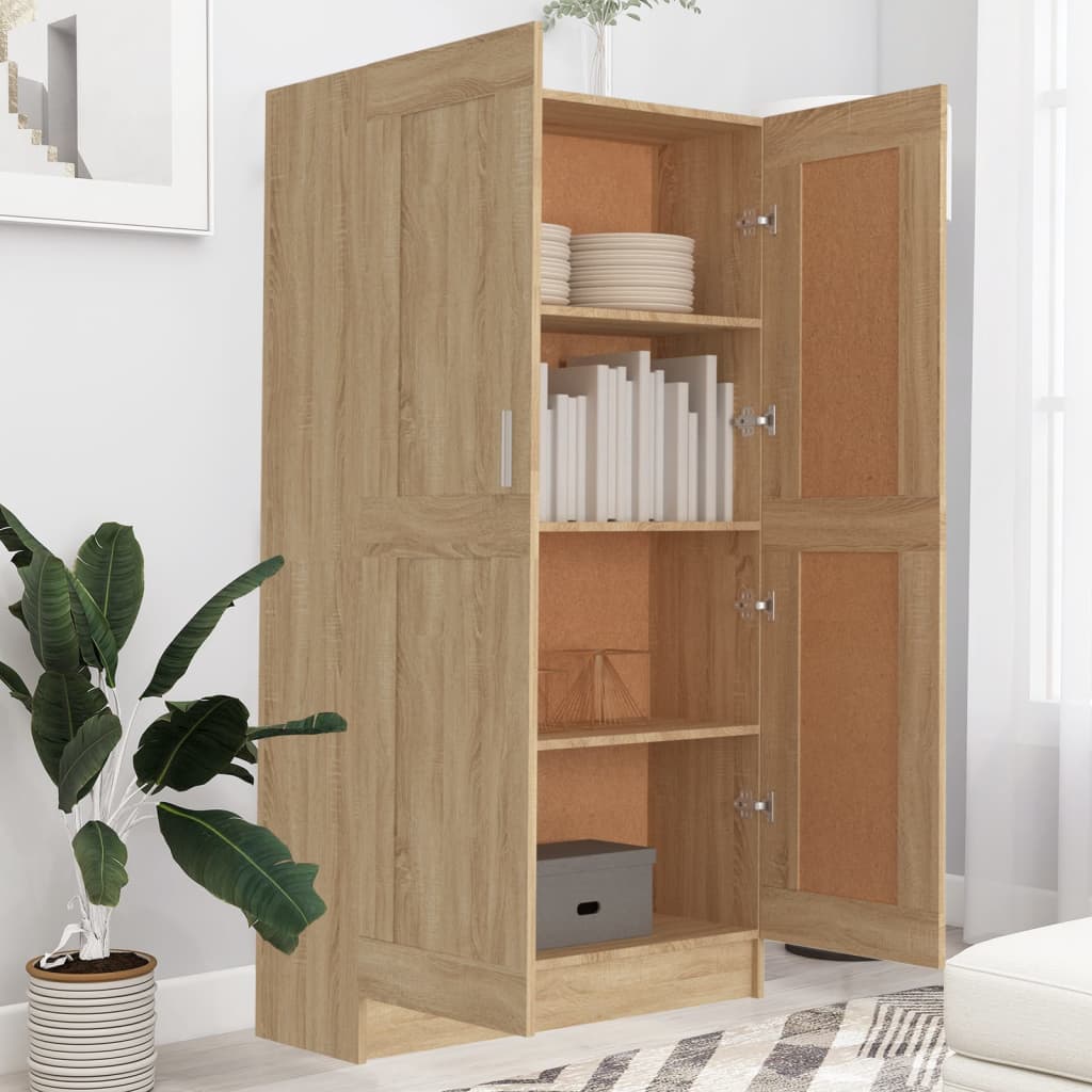 Bokhylle Sonoma Eik 82,5x30,5x150 cm