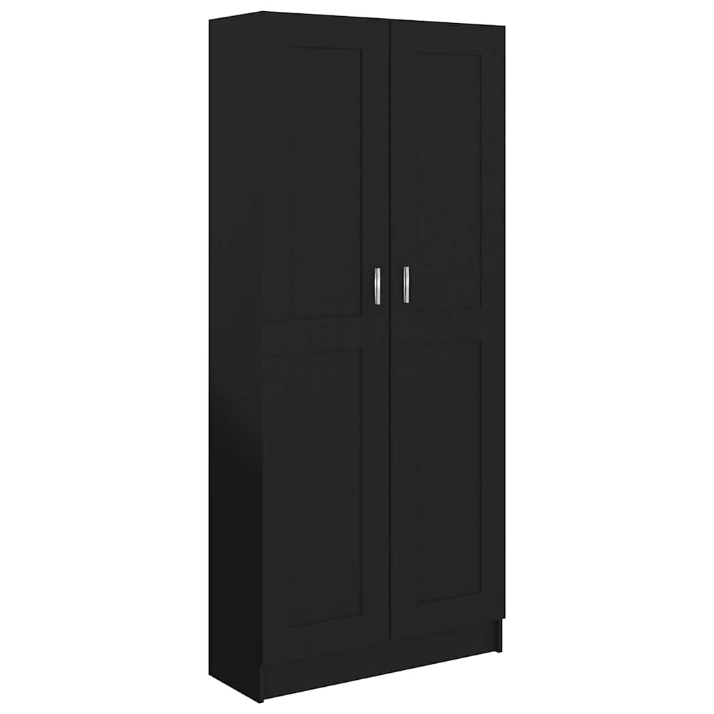 Bokhylle Svart 82,5x30,5x185,5 cm