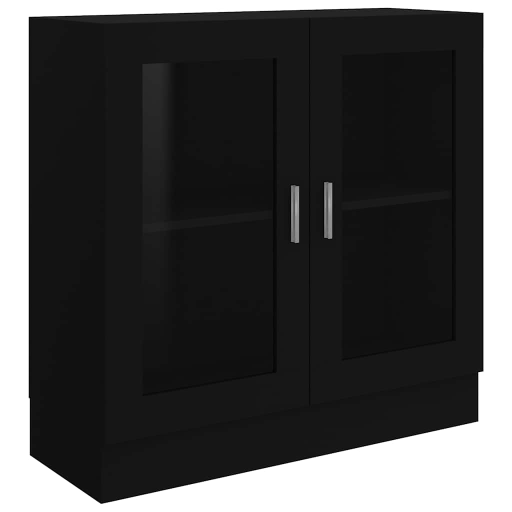 Vitrineskap Svart 82,5x30,5x80 cm