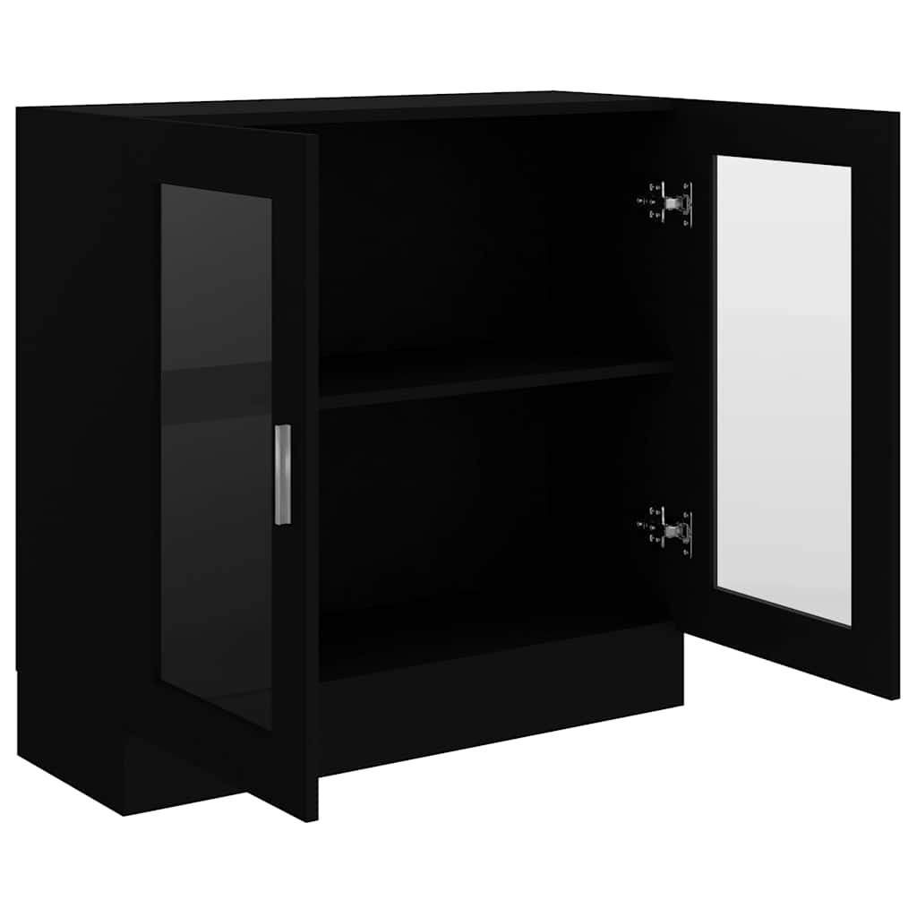 Vitrineskap Svart 82,5x30,5x80 cm