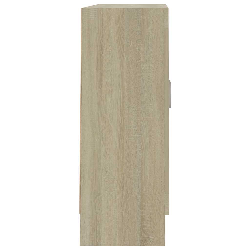 Vitrineskap Sonoma Eik 82,5x30,5x80 cm
