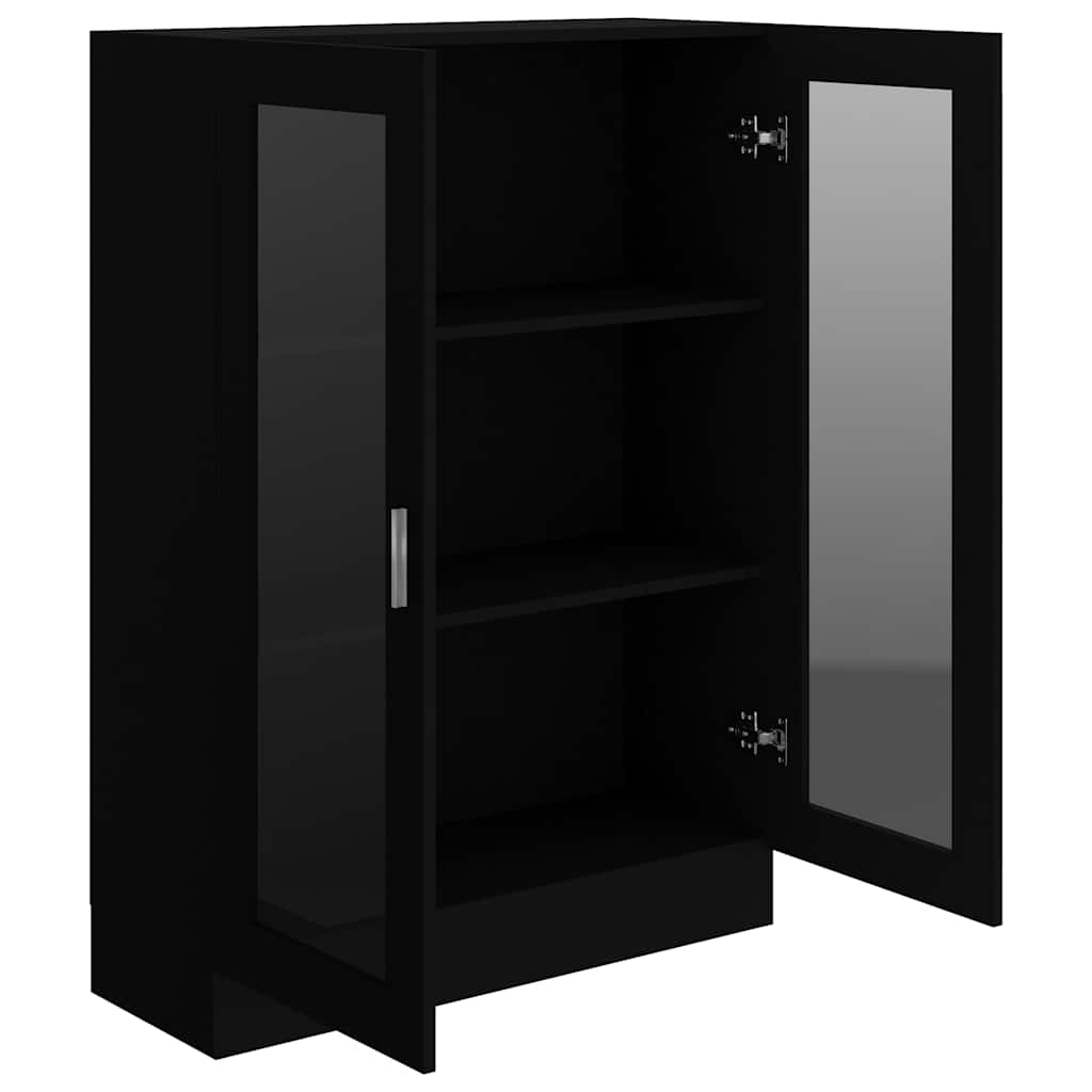 Vitrineskap Svart 82,5x30,5x115 cm