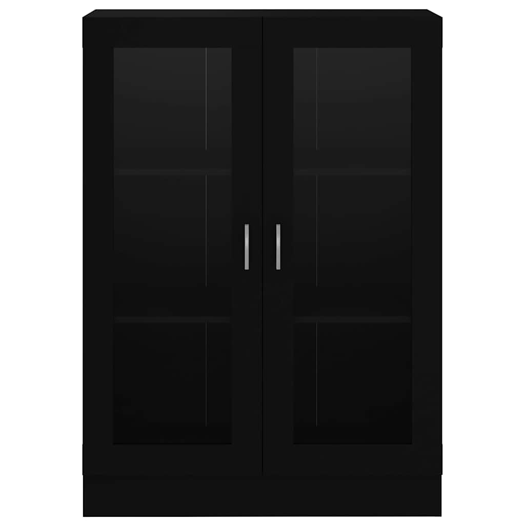 Vitrineskap Svart 82,5x30,5x115 cm