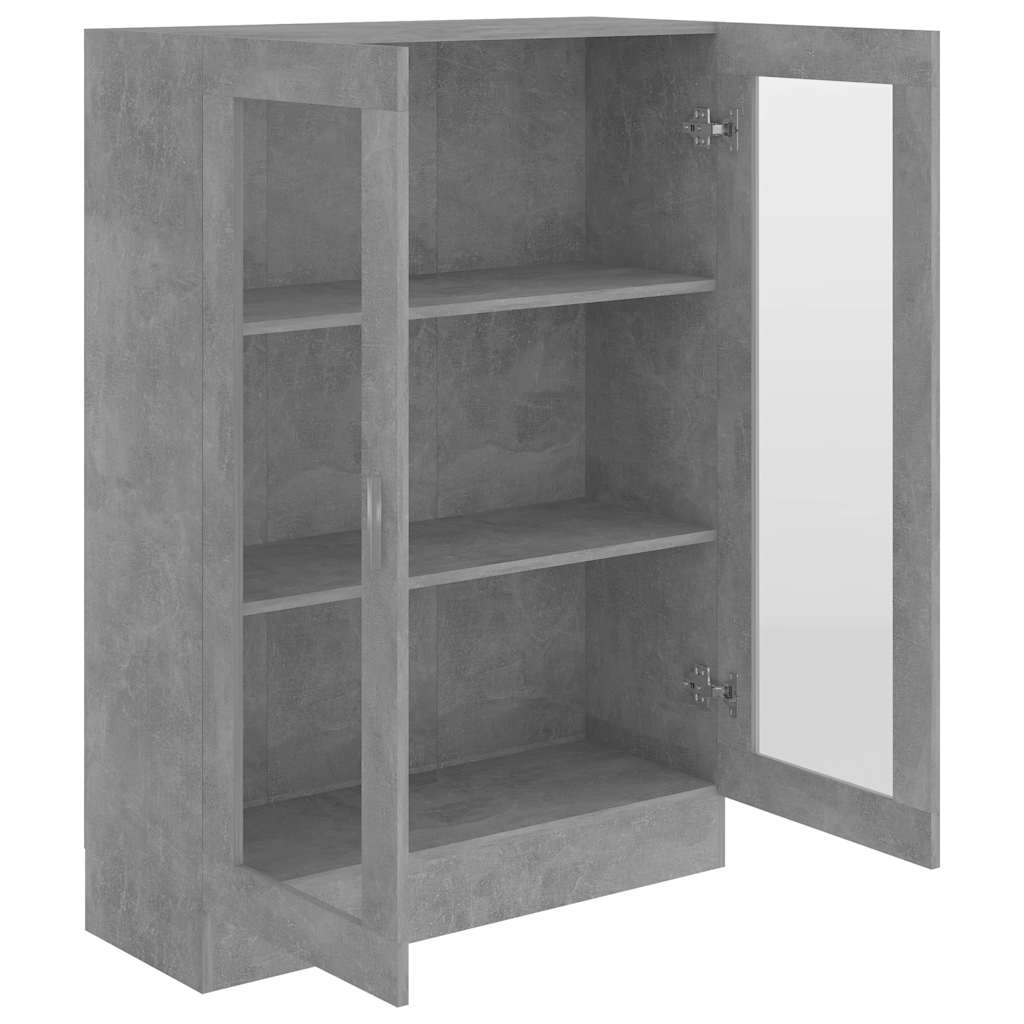 Vitrineskap Betonggrå 82,5x30,5x115 cm