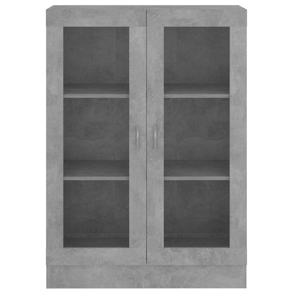 Vitrineskap Betonggrå 82,5x30,5x115 cm