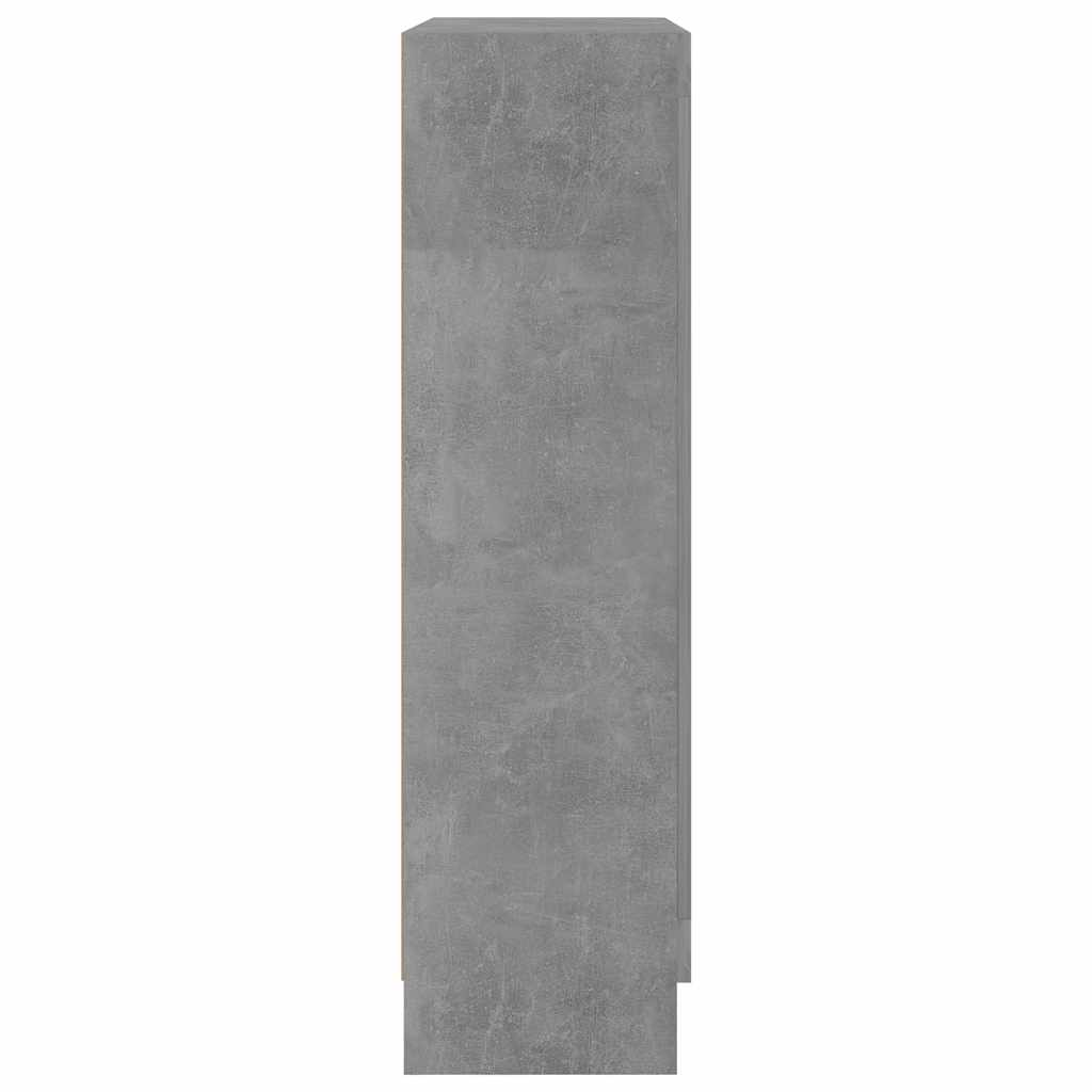 Vitrineskap Betonggrå 82,5x30,5x115 cm