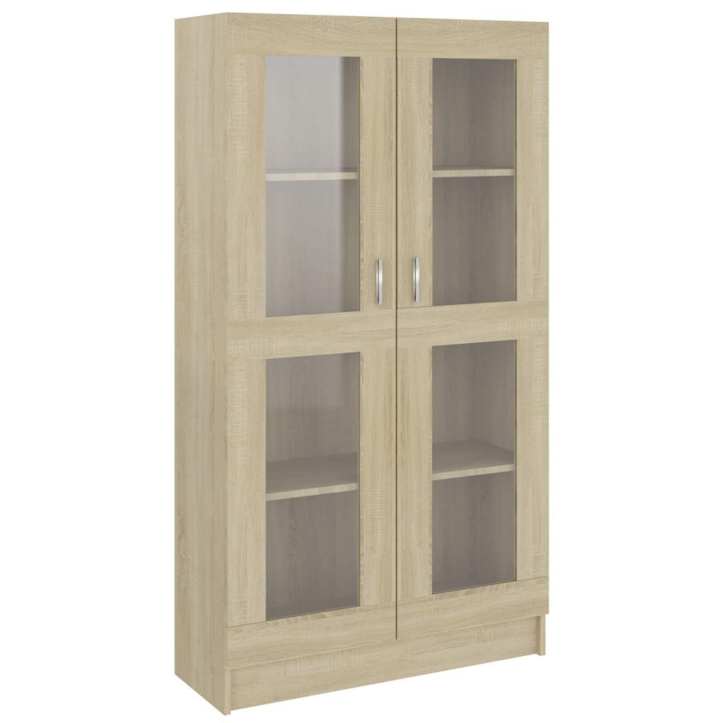 Vitrineskap Sonoma Eik 82,5x30,5x150 cm