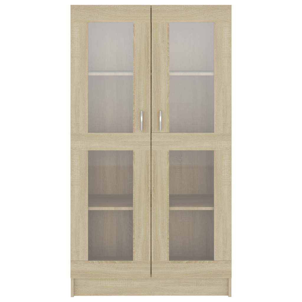 Vitrineskap Sonoma Eik 82,5x30,5x150 cm