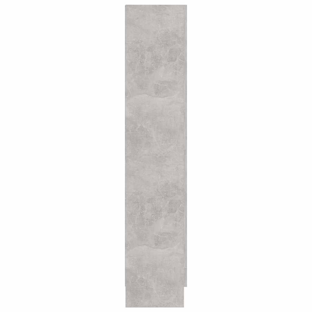 Vitrineskap Betonggrå 82,5x30,5x150 cm