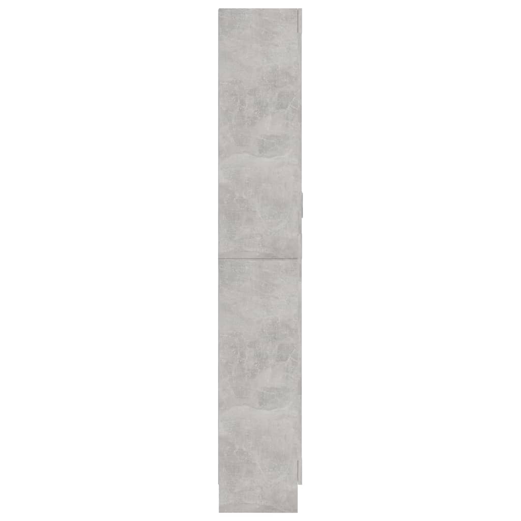 Vitrineskap Betonggrå 82,5x30,5x185,5 cm