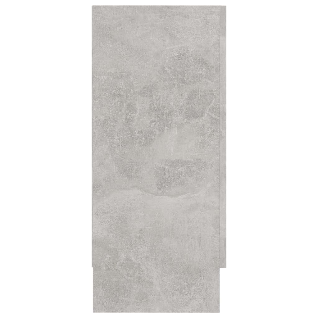 Vitrineskap Betonggrå 120x30,5x70 cm