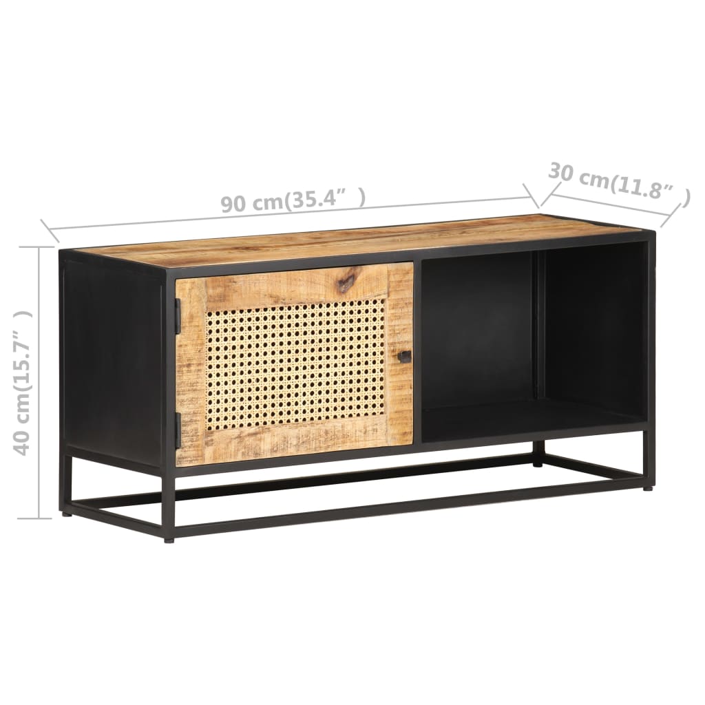 TV-Møbel Tre TV-benk heltre mango 90x30x40 cm