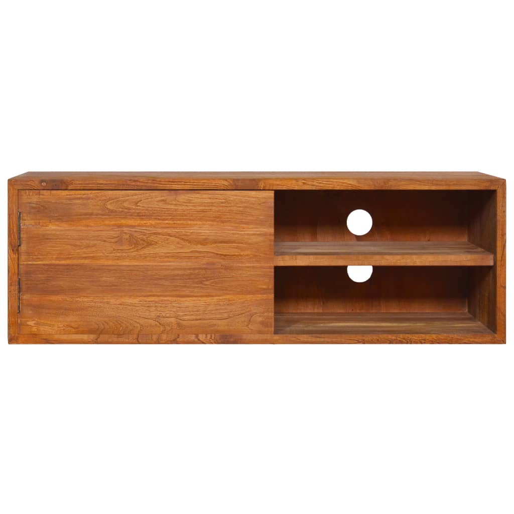 TV-Møbel Tre TV-benk heltre teak Veggmontert 180x30x30 cm