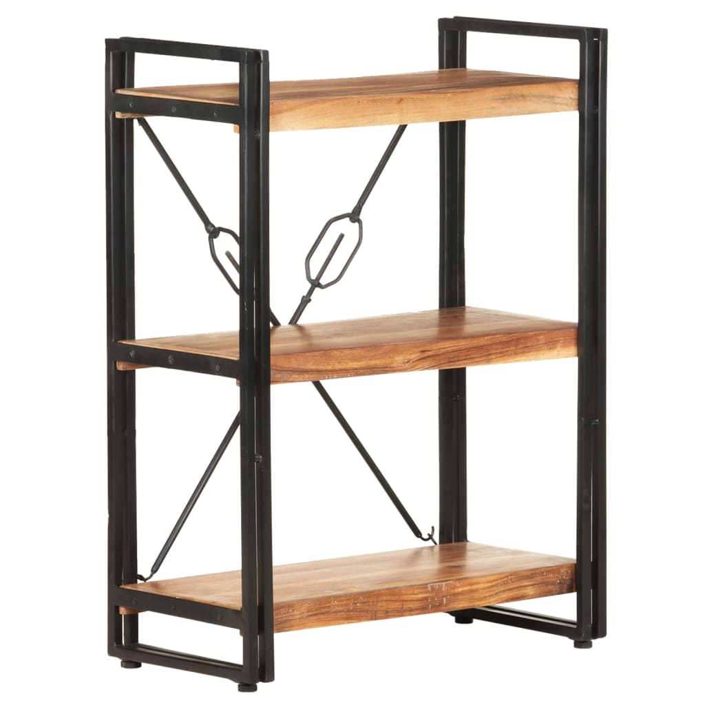 Bokhylle Tre 3 etasjer 60x30x80 cm heltre akasie