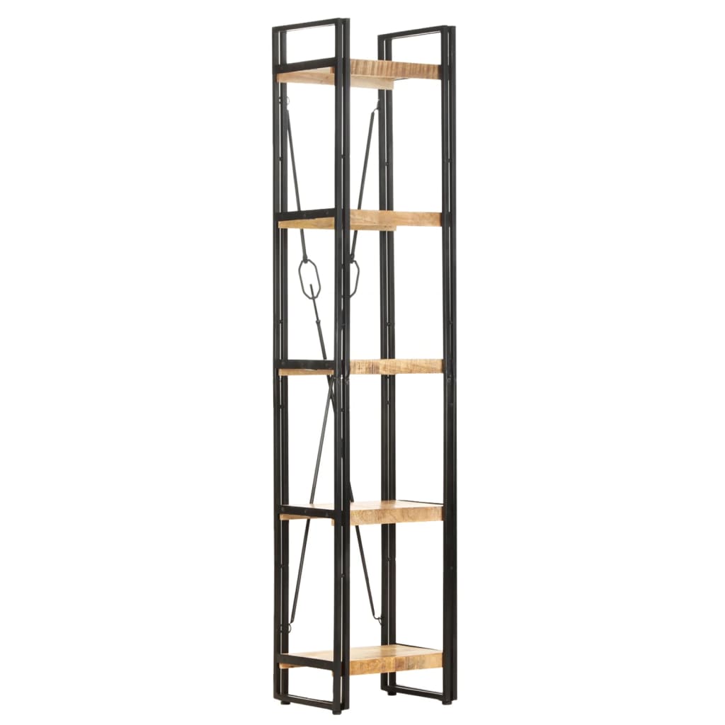 Bokhylle Tre 5 etasjer 40x30x180 cm heltre mango