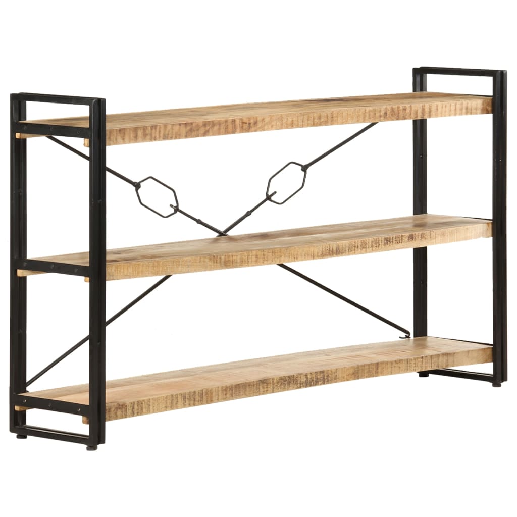 Bokhylle Tre 3 etasjer 140x30x80 cm heltre mango