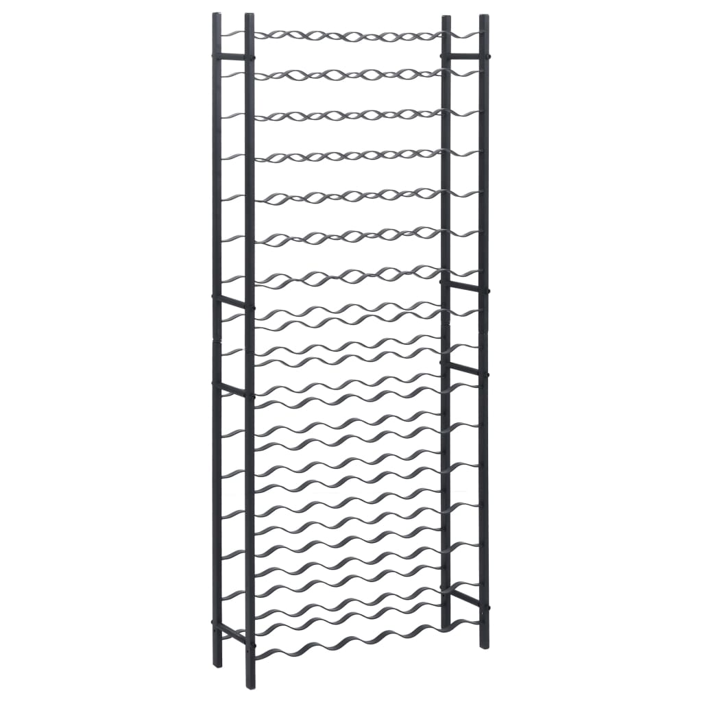Vinstativ for 96 flasker Svart jern