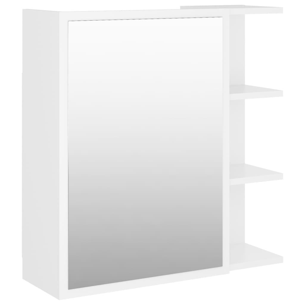 Baderomsspeil Skap Hvit 62,5x20,5x64 cm