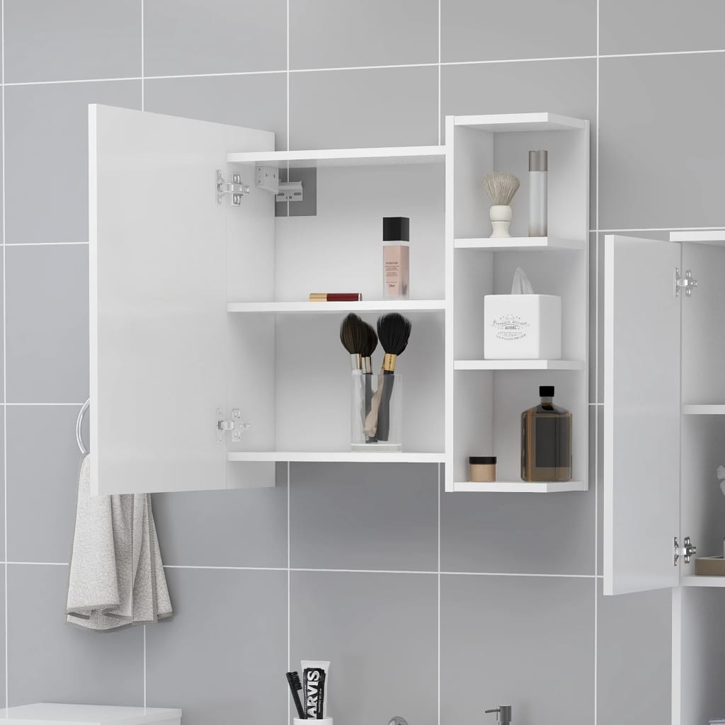 Baderomsspeil Skap Hvit 62,5x20,5x64 cm