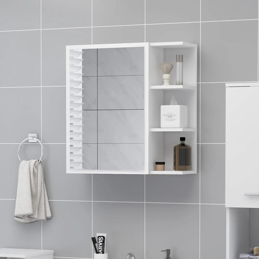 Baderomsspeil Skap Hvit 62,5x20,5x64 cm